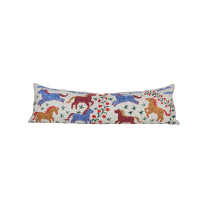 Horse Suzani Bedding Pillow Cover | 18'' x 59''