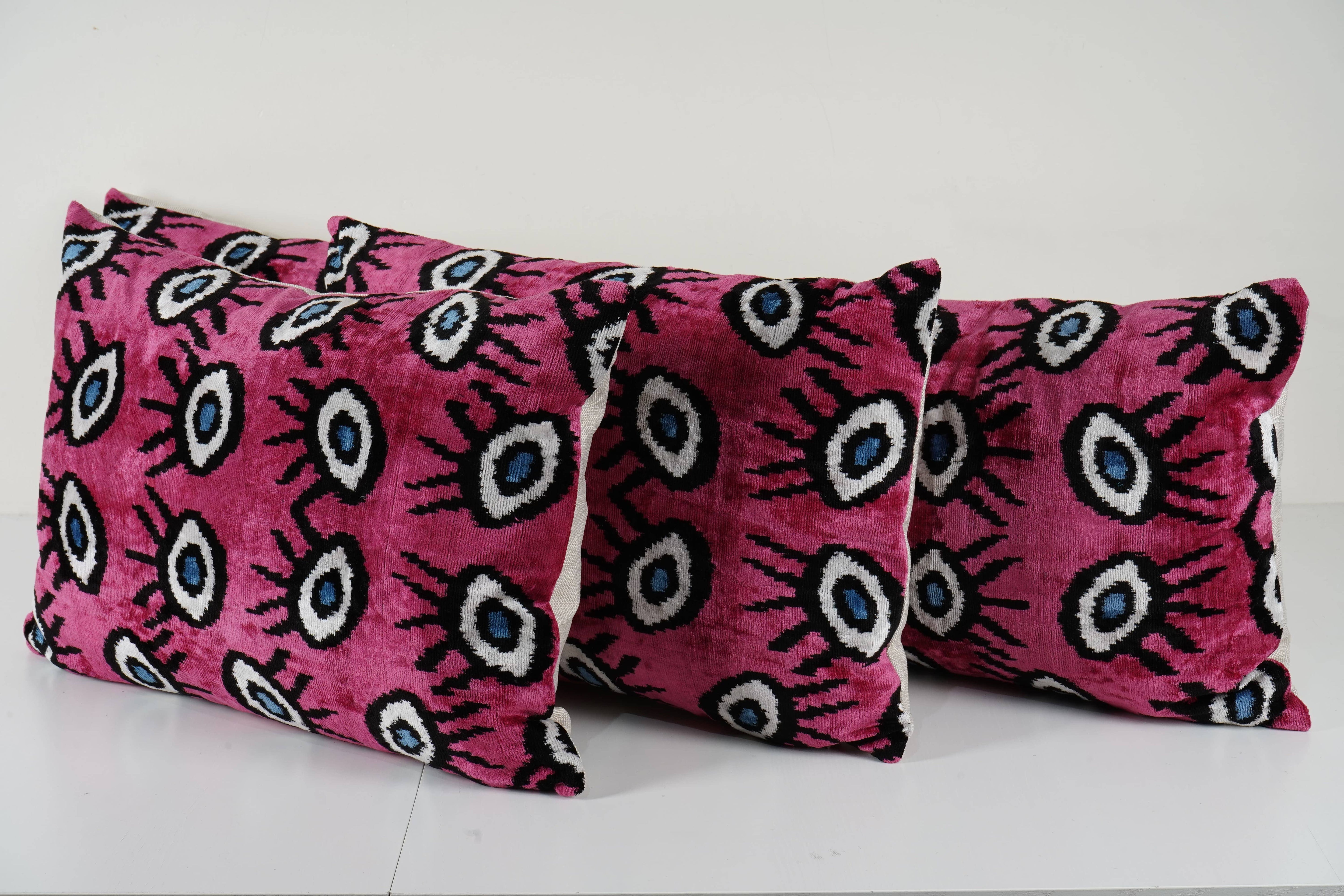 Silk Ikat Velvet Pillow Cover | 16'' x 47''