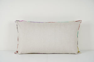 Silk Ikat Velvet Pillow Cover | 16'' x 24''