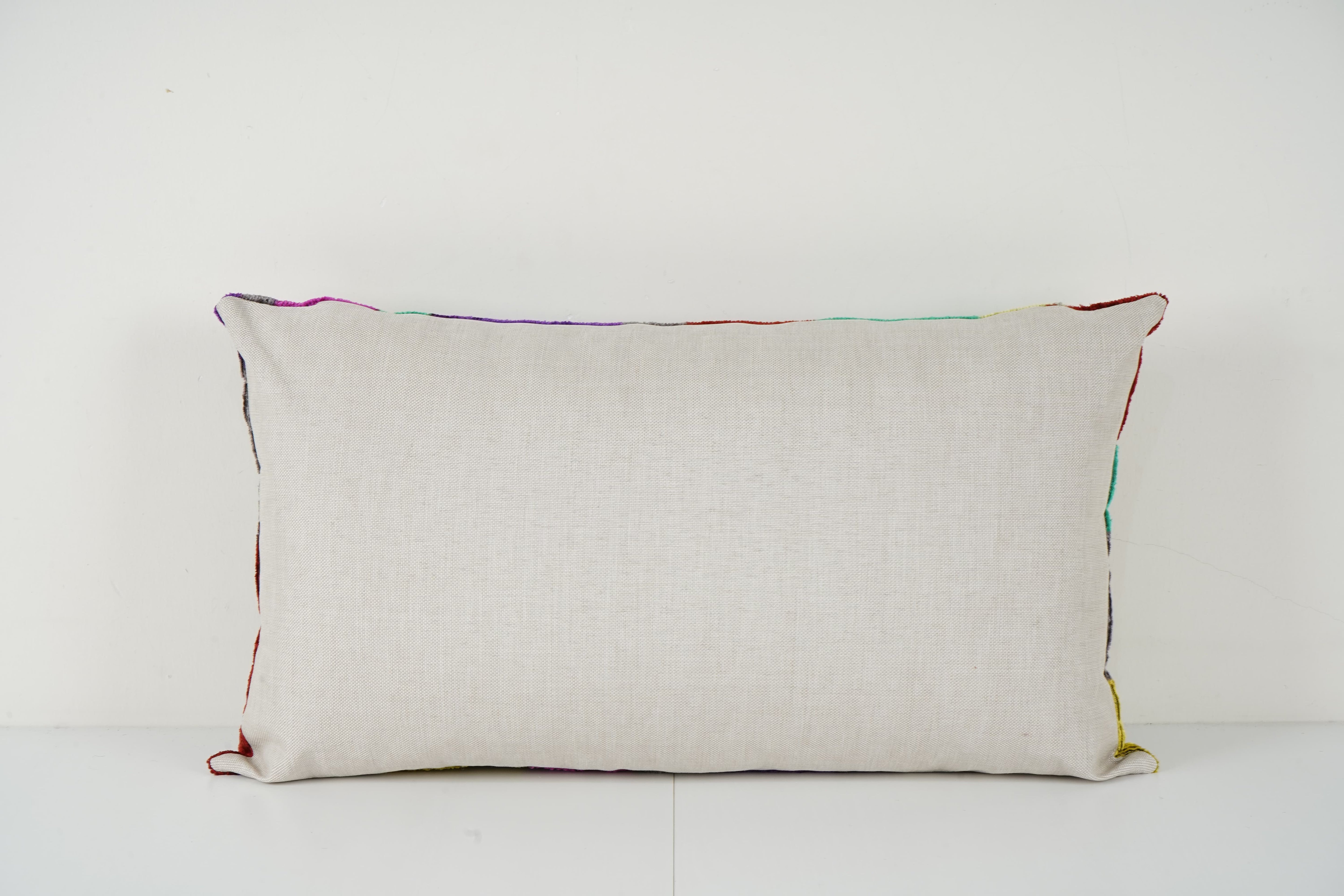 Silk Ikat Velvet Pillow Cover | 16'' x 24''