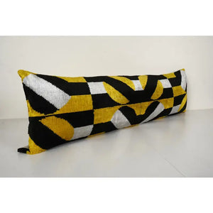 Silk Ikat Velvet Pillow Cover | 16'' x 48''