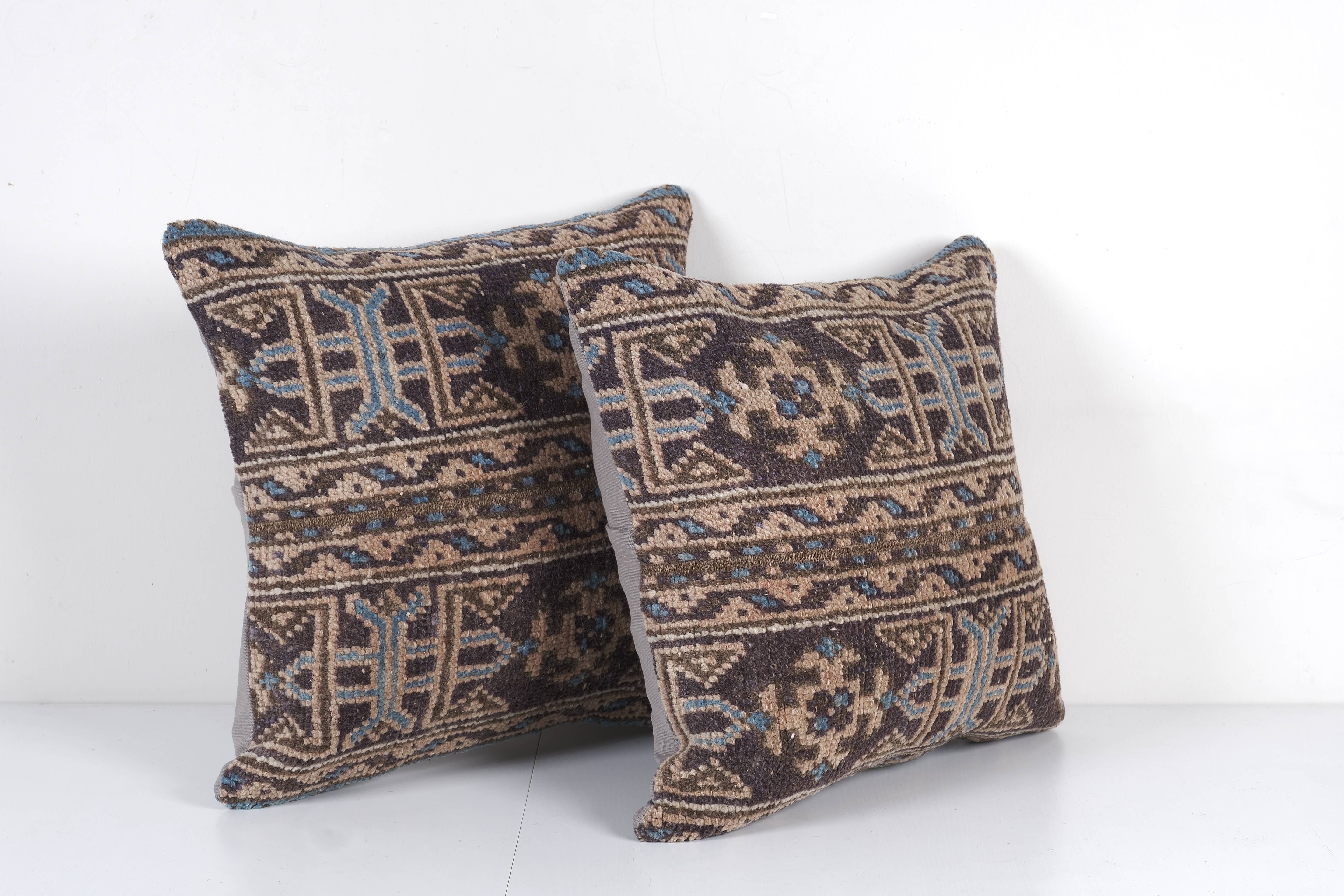 Rug Pillow Cover Set of 2 | 19'' x 19''