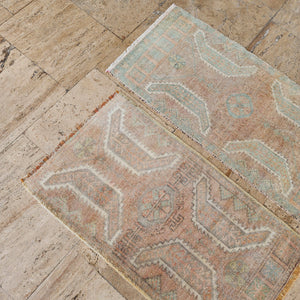 Vintage Turkish Yastik Rugs Set of 2 | 20'' x 37''