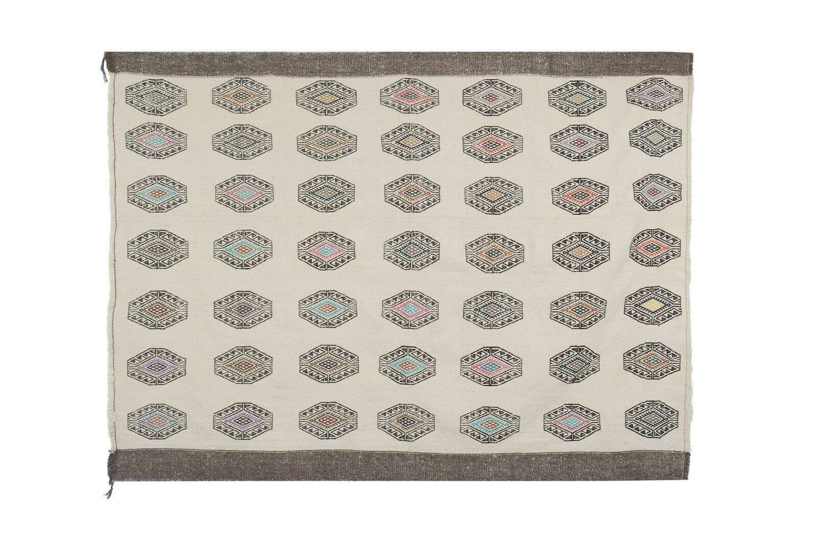 Vintage Turkish Konya Kilim Rug 5'4'' x 7'3''