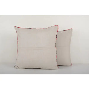 Silk Ikat Velvet Pillow Cover Set of 2 | 24'' x 24''