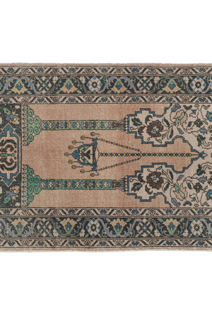 Vintage Turkish Anatolian Rug 3'8'' x 5'11''