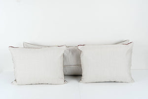 Silk Ikat Velvet Pillow Cover Set of 2 | 17'' x 48''