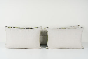 Silk Ikat Velvet Pillow Cover Set of 3 | 16'' x 51''