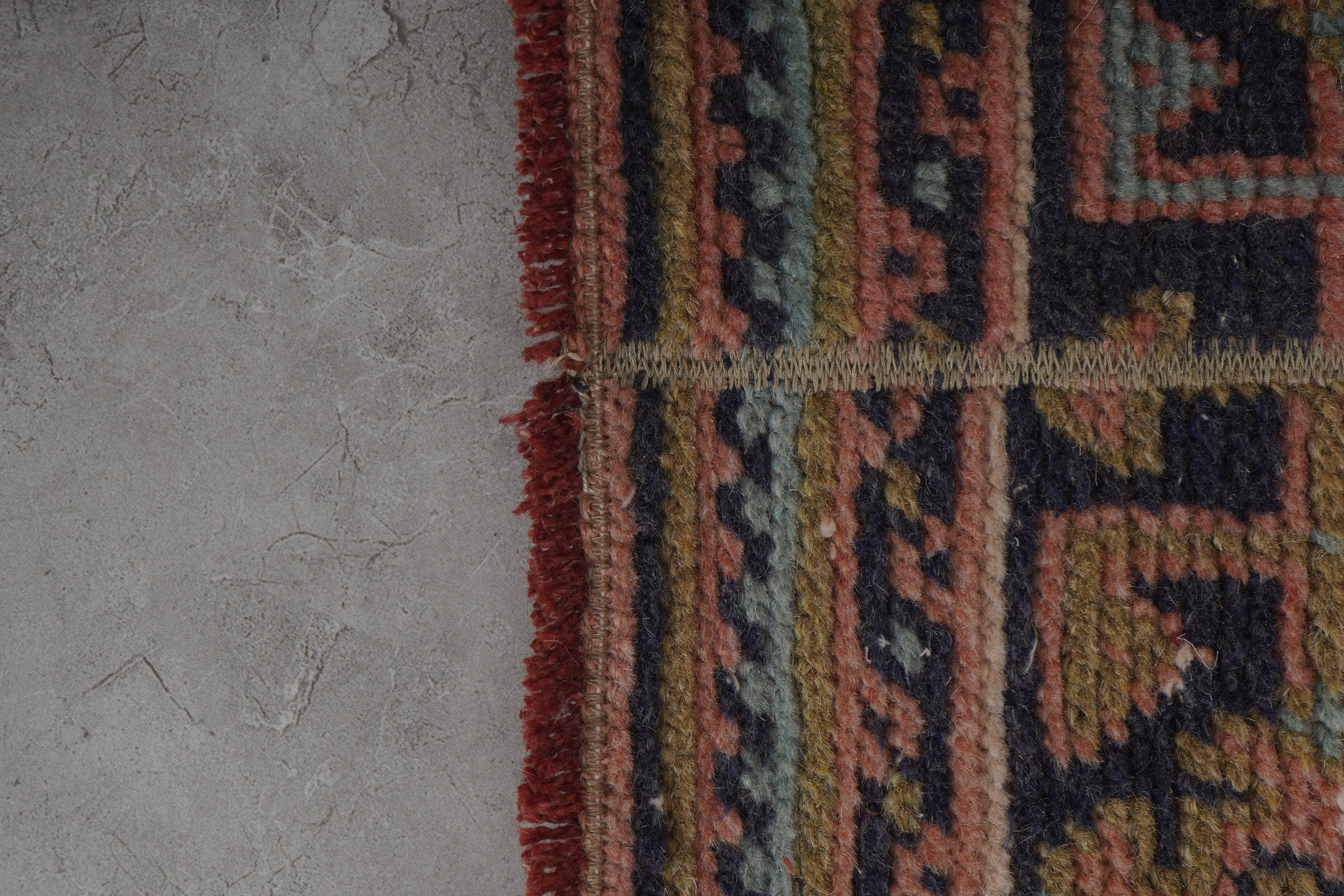 Vintage Turkish Karapinar Runner Rug 1'6'' x 19'8''