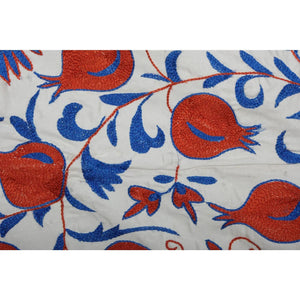 Silk Suzani Wall Hanging & Bedspread | 3'7'' x 6'2''