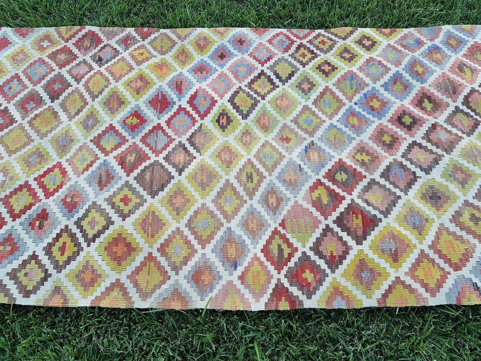 Vintage Turkish Runner Rug 3'3'' x 16'3''