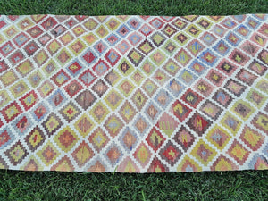 Vintage Turkish Runner Rug 3'3'' x 16'3''