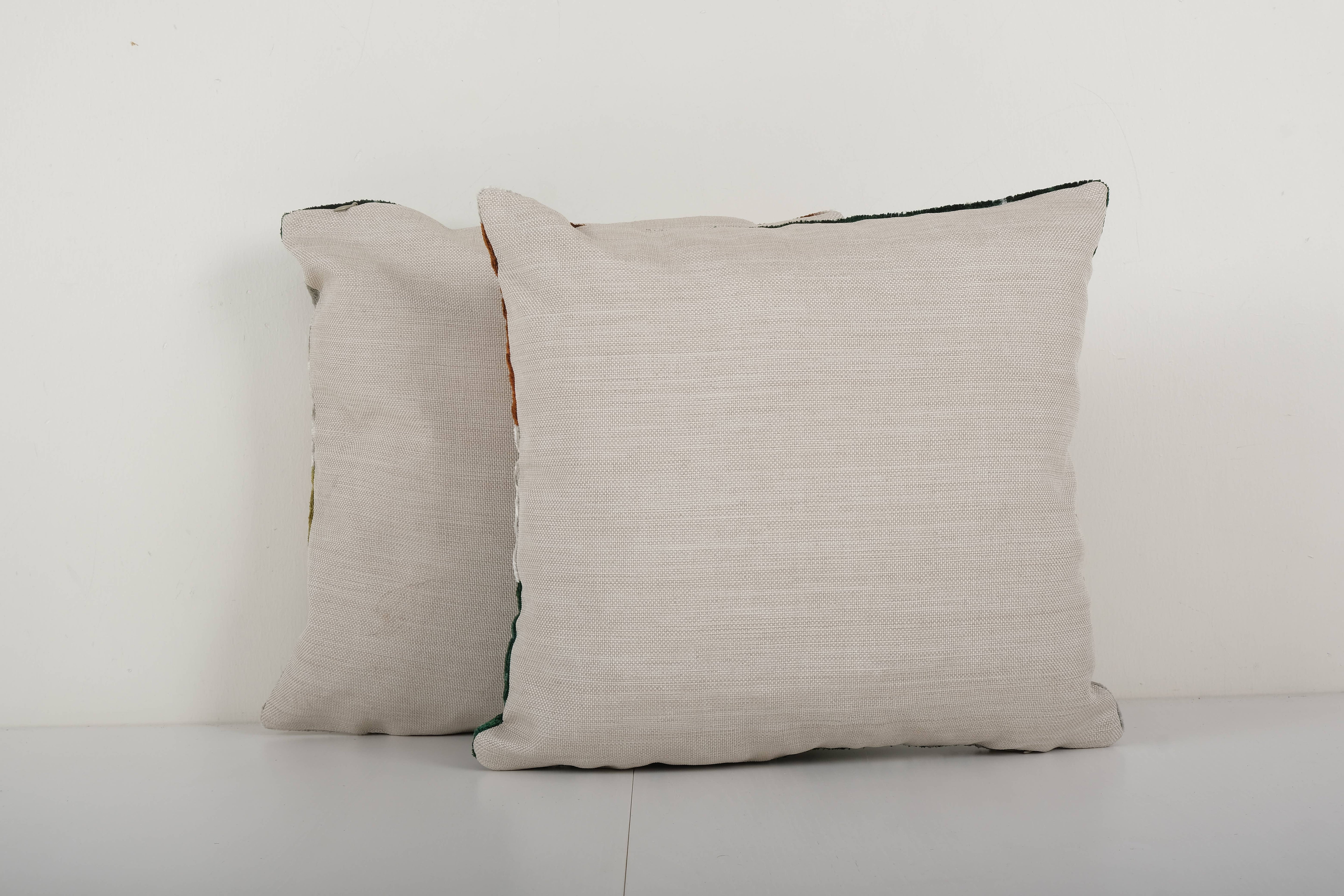 Tiger Silk Ikat Velvet Pillow Cover Set of 2 | 16'' x 16''