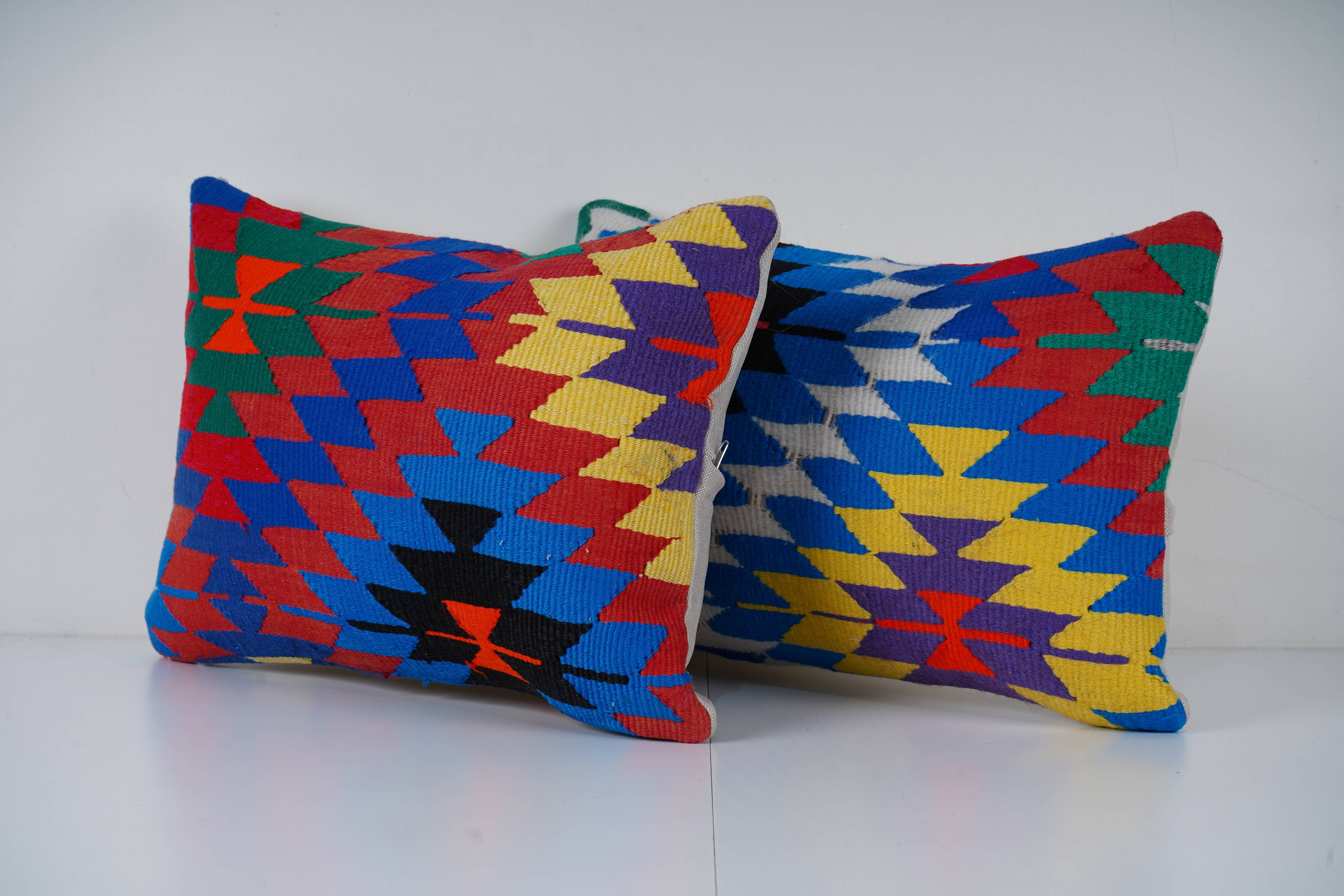 Kilim Pillow Cover Set of 2 | 14'' x 20''