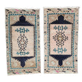 Vintage Turkish Yastik Rugs Set of 2 | 18'' x 34''
