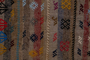 Vintage Turkish Kilim Runner 3'3'' x 9'3''