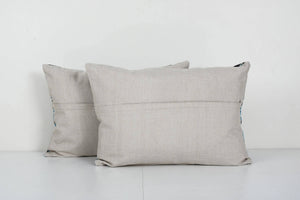 Uzbek Roller Printed Pillow Cover Set of 2 | 16'' x 24''