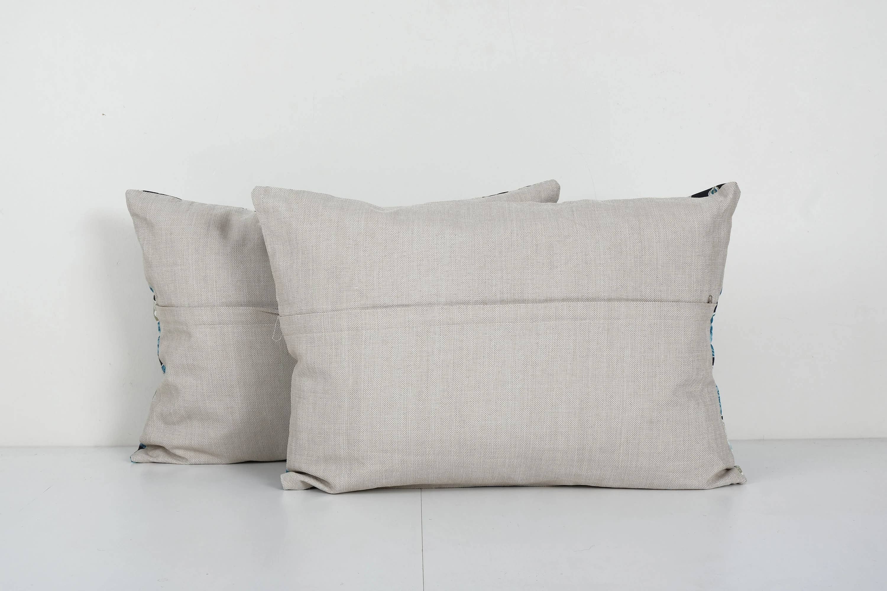 Uzbek Roller Printed Pillow Cover Set of 2 | 16'' x 24''