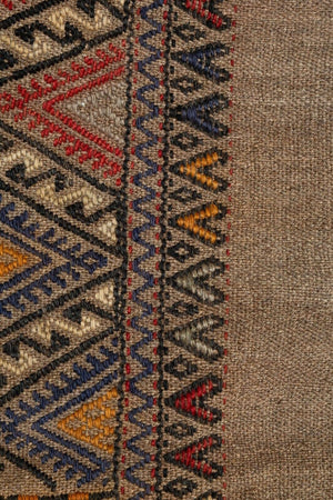 Vintage Turkish Kilim Runner 1'8'' x 13'9''