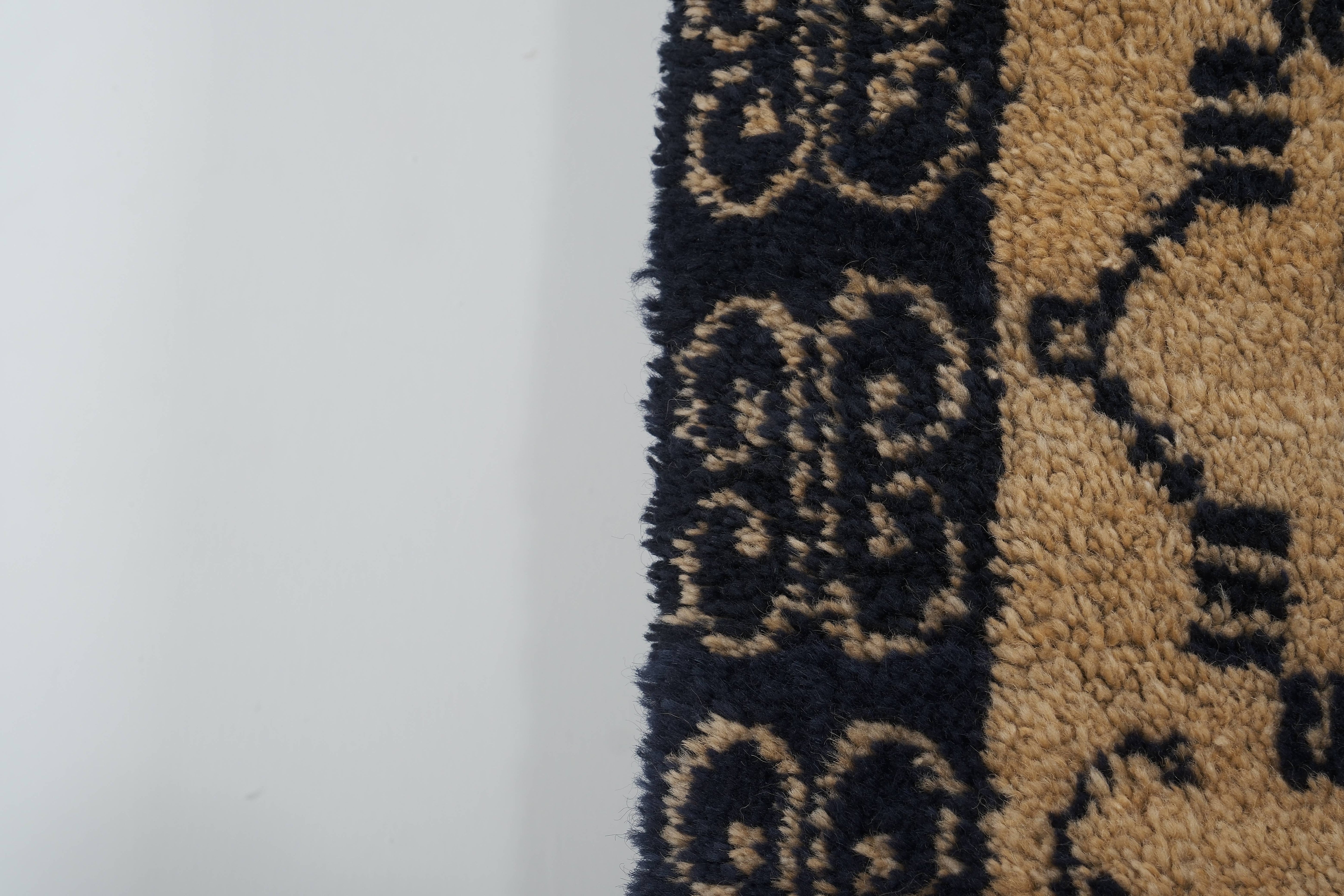 Vintage Turkish Tulu Rug 3'7'' x 6'3''