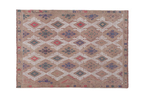 Vintage Turkish Kilim Rug 4'10'' x 6'8''