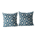 Silk Ikat Velvet Pillow Cover Set of 2 | 23'' x 23''