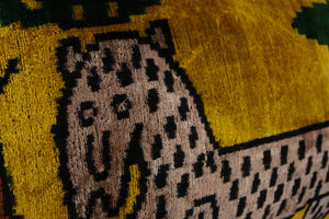 Tiger Silk Ikat Velvet Pillow Cover Set of 3 | 16'' x 24''