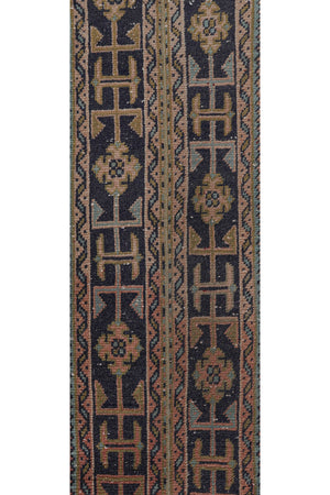 Vintage Turkish Karapinar Runner Rug 1'6'' x 19'8''