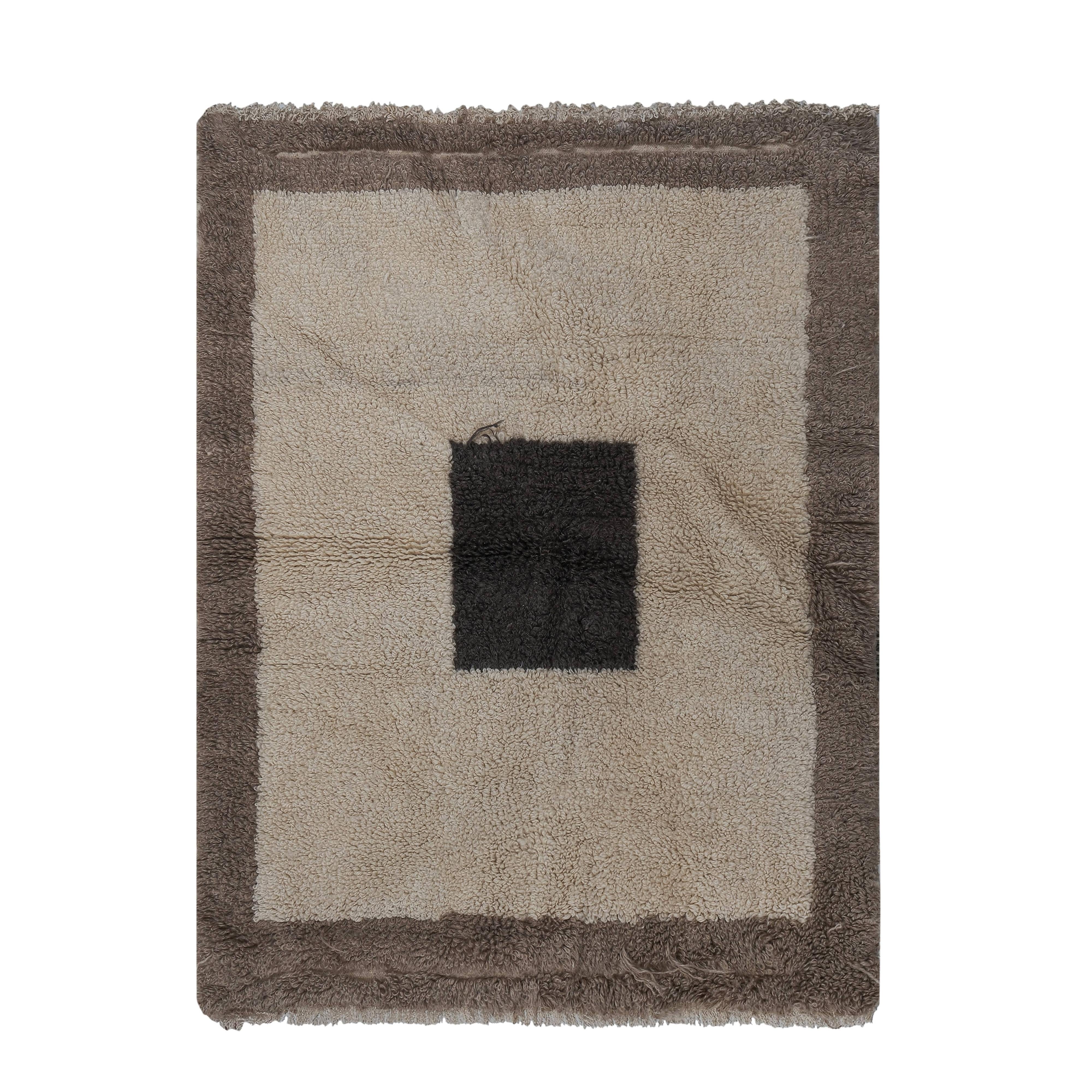 Vintage Turkish Shaggy Rug 39'' x 53''