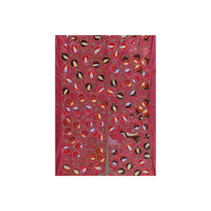 Silk Suzani Wall Hanging & Bedspread | 3'2'' x 6'4''
