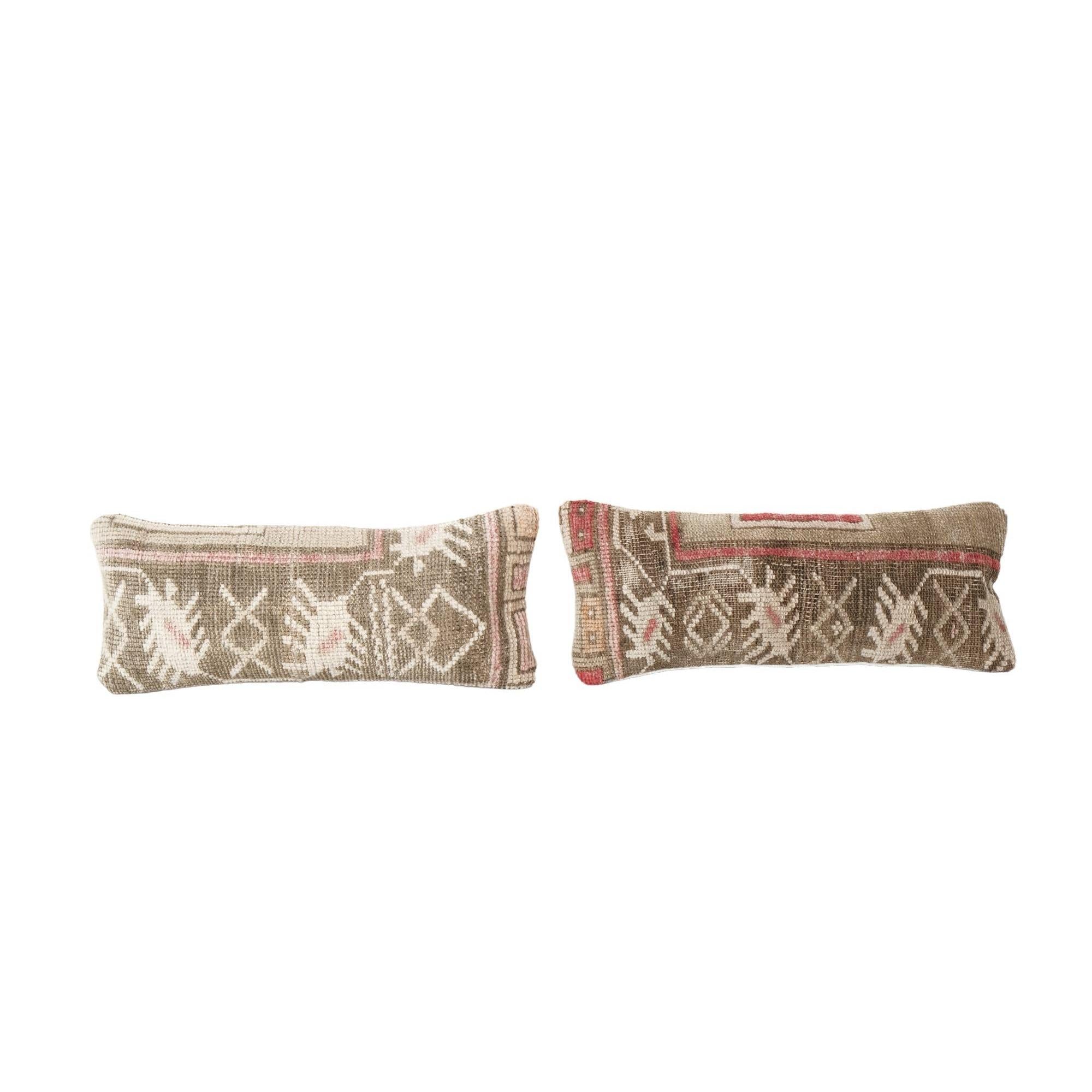 Rug Pillow Cover Set of 2 | 8'' x 18''