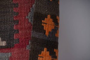 Vintage Turkish Kilim Runner 2'8'' x 16'7''
