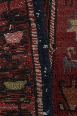 Vintage Turkish Anatolian Soumac Runner Rug 4'5'' x 9'8''