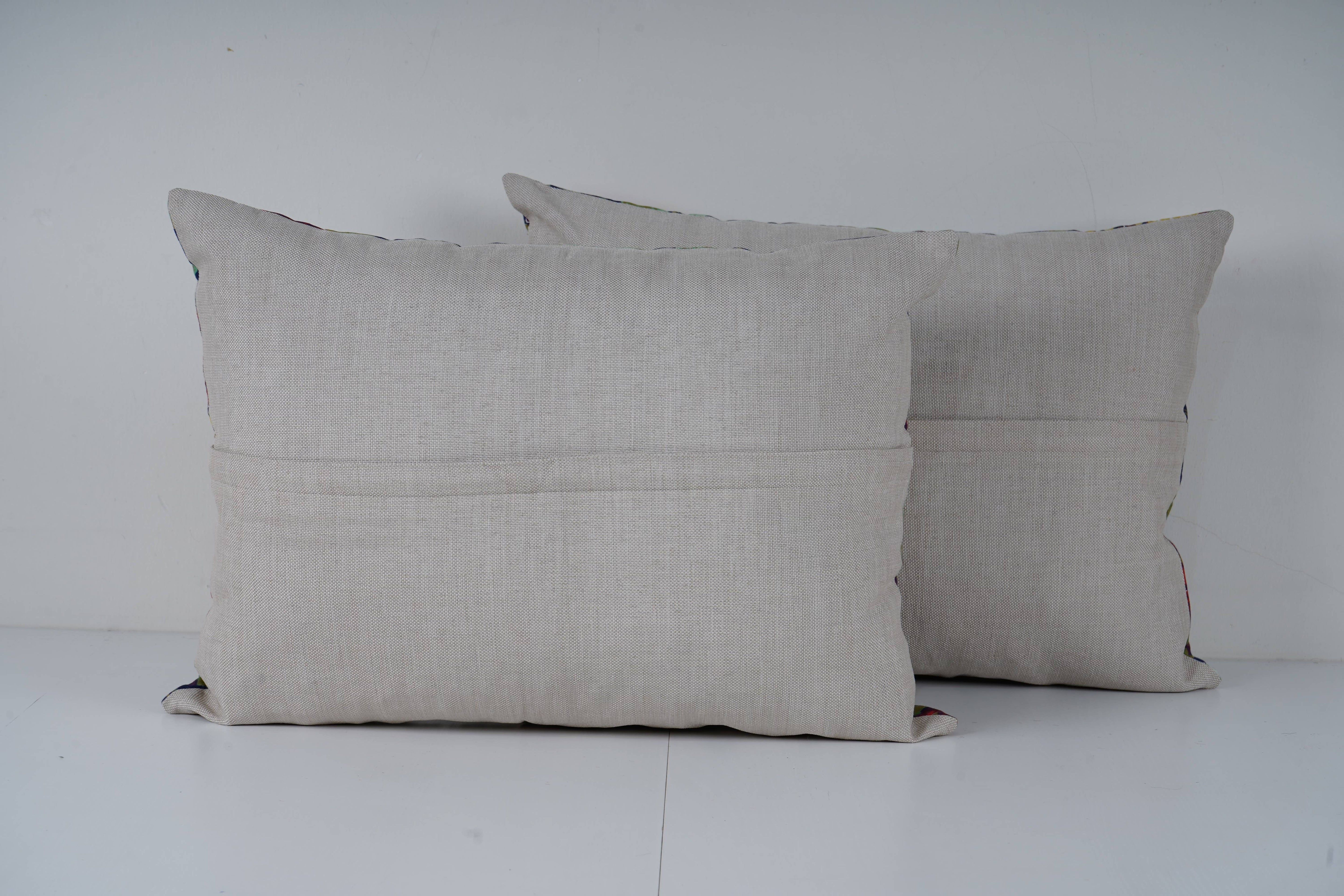 Uzbek Roller Printed Pillow Cover Set of 2 | 16'' x 22''