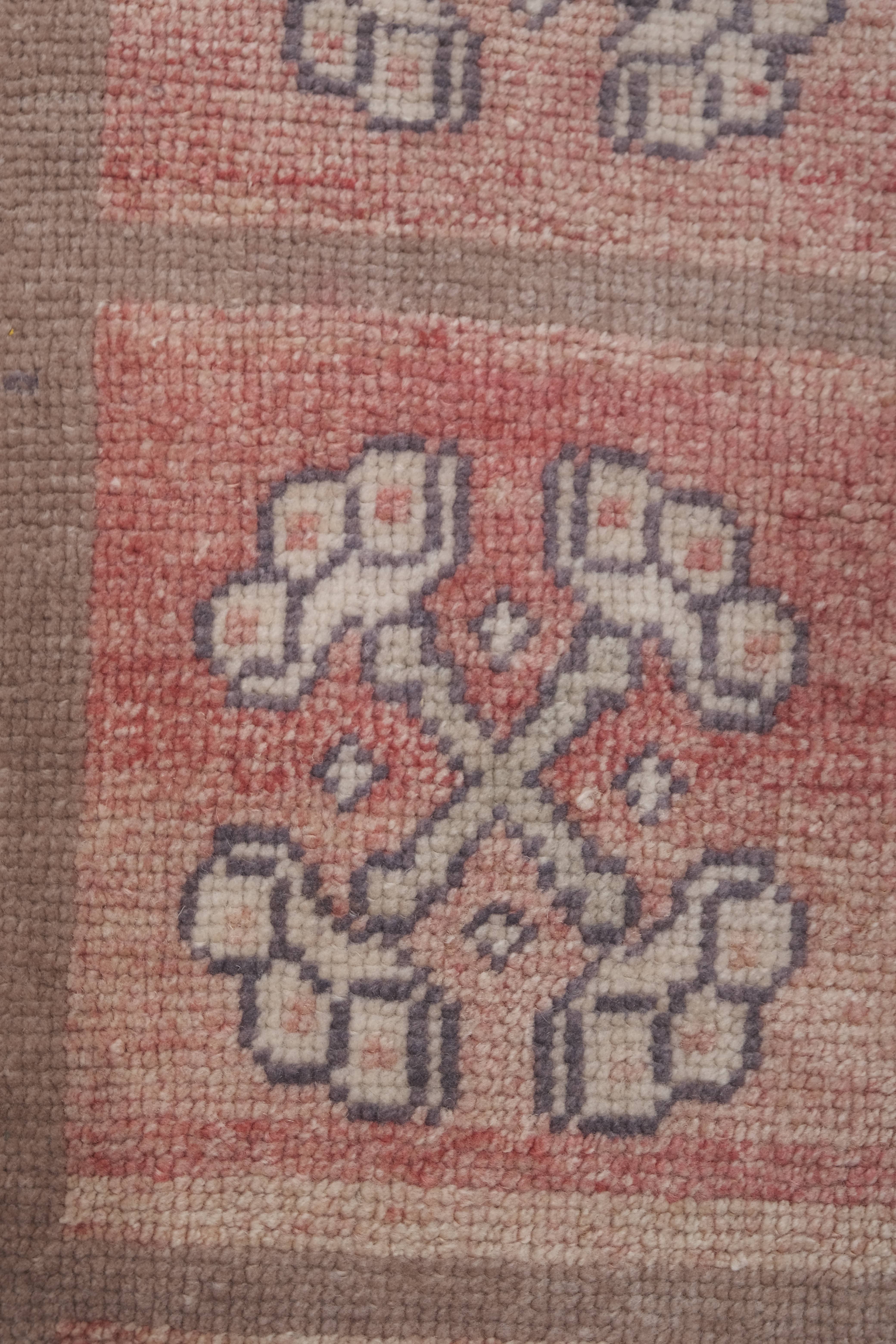 Vintage Turkish Karapinar Runner Rug 3' x 5'6''