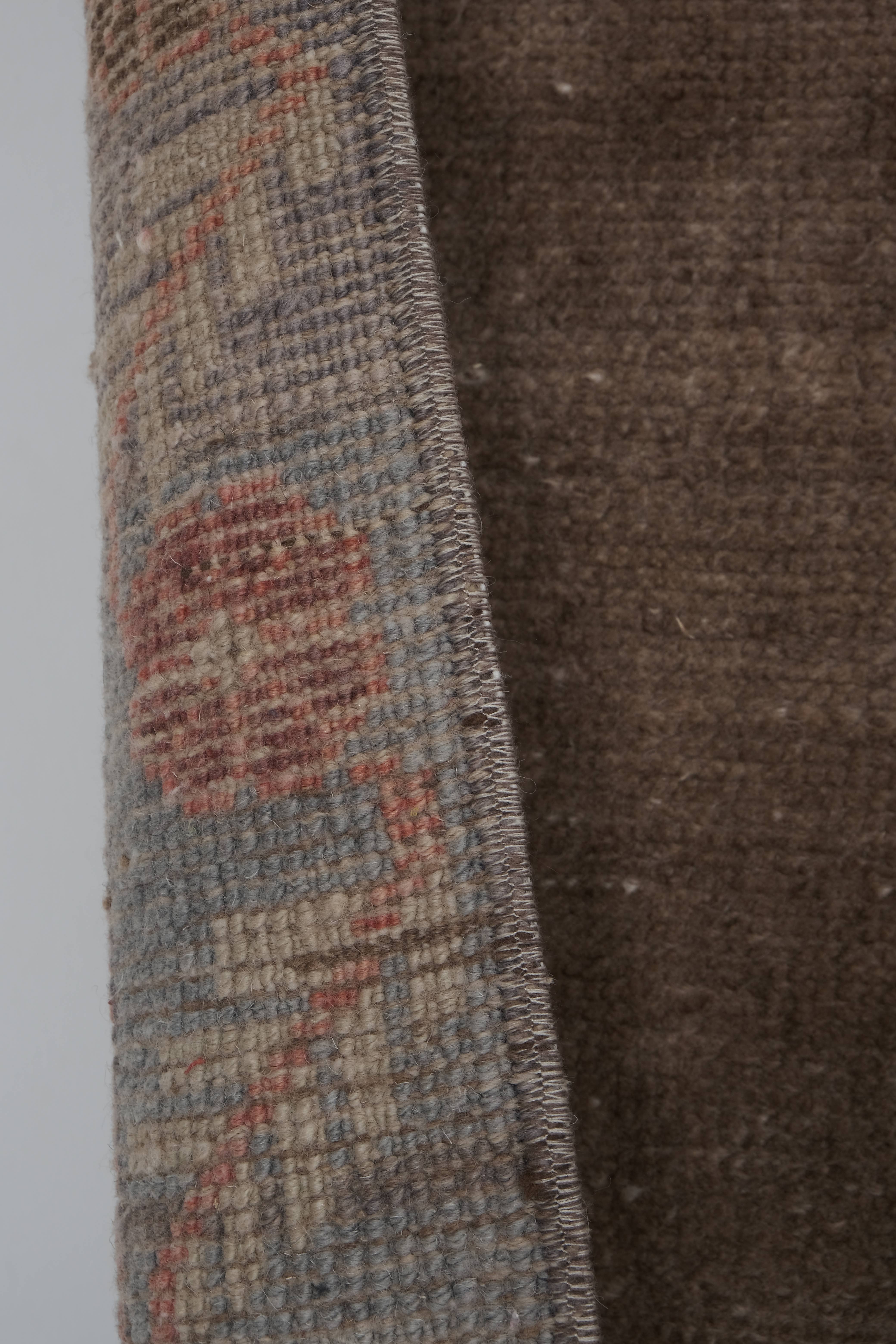 Vintage Turkish Karapinar Runner Rug 3'8'' x 8'11''