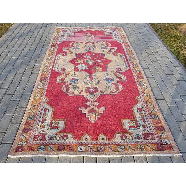 Vintage Turkish Rug 4'8'' x 8'11''