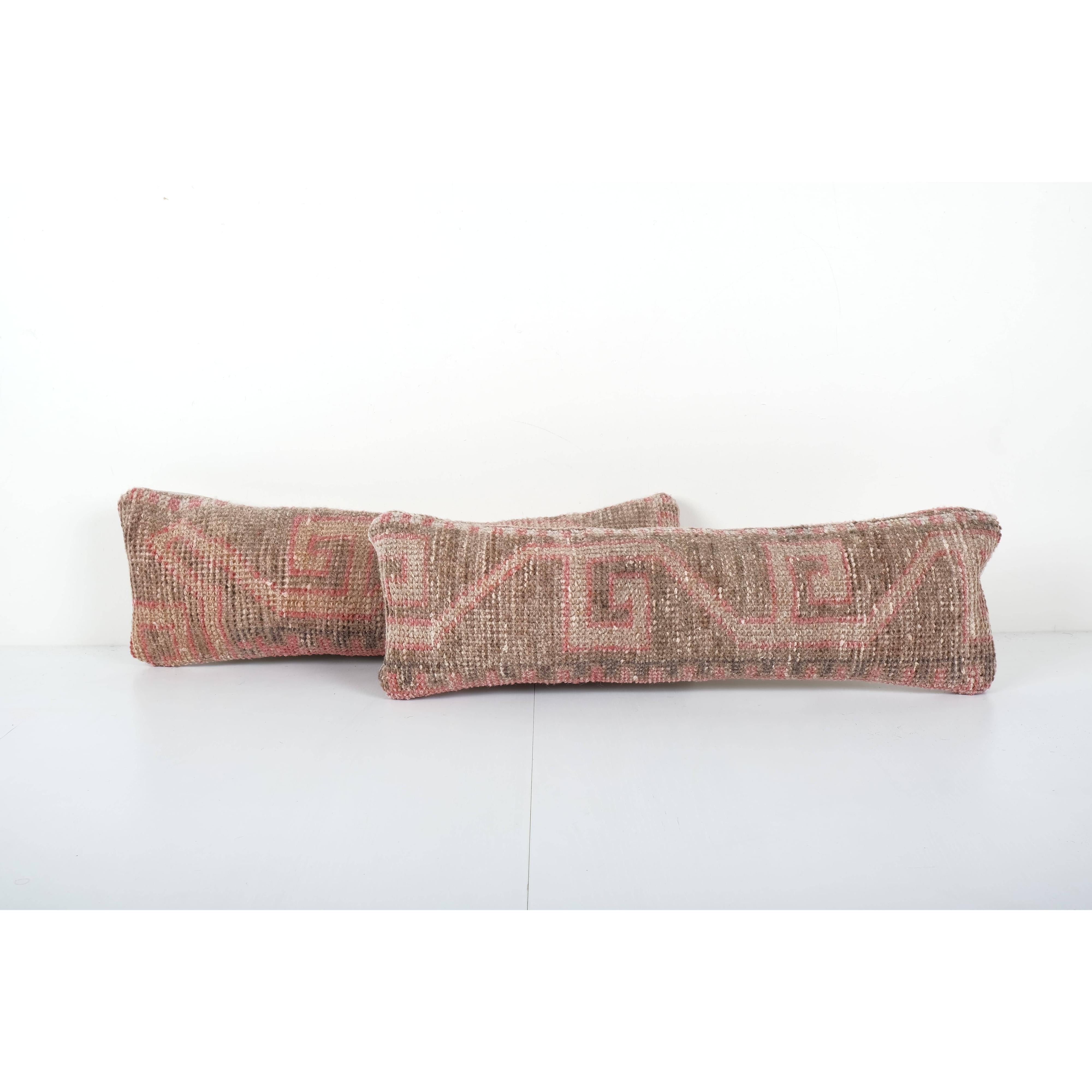 Rug Pillow Cover Set of 2 | 8'' x 24''