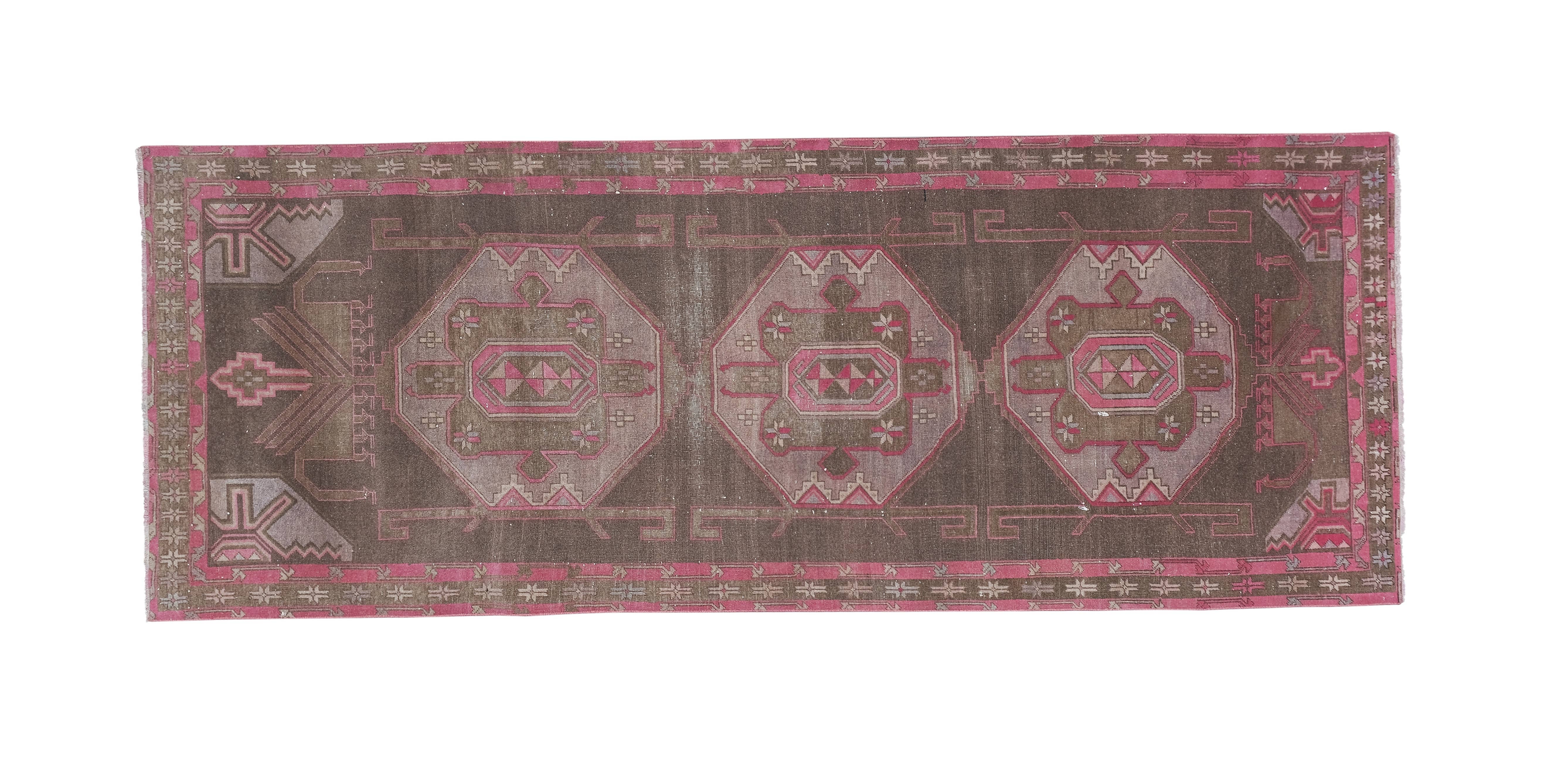 Vintage Kazak Rug 3'9'' x 9'11''