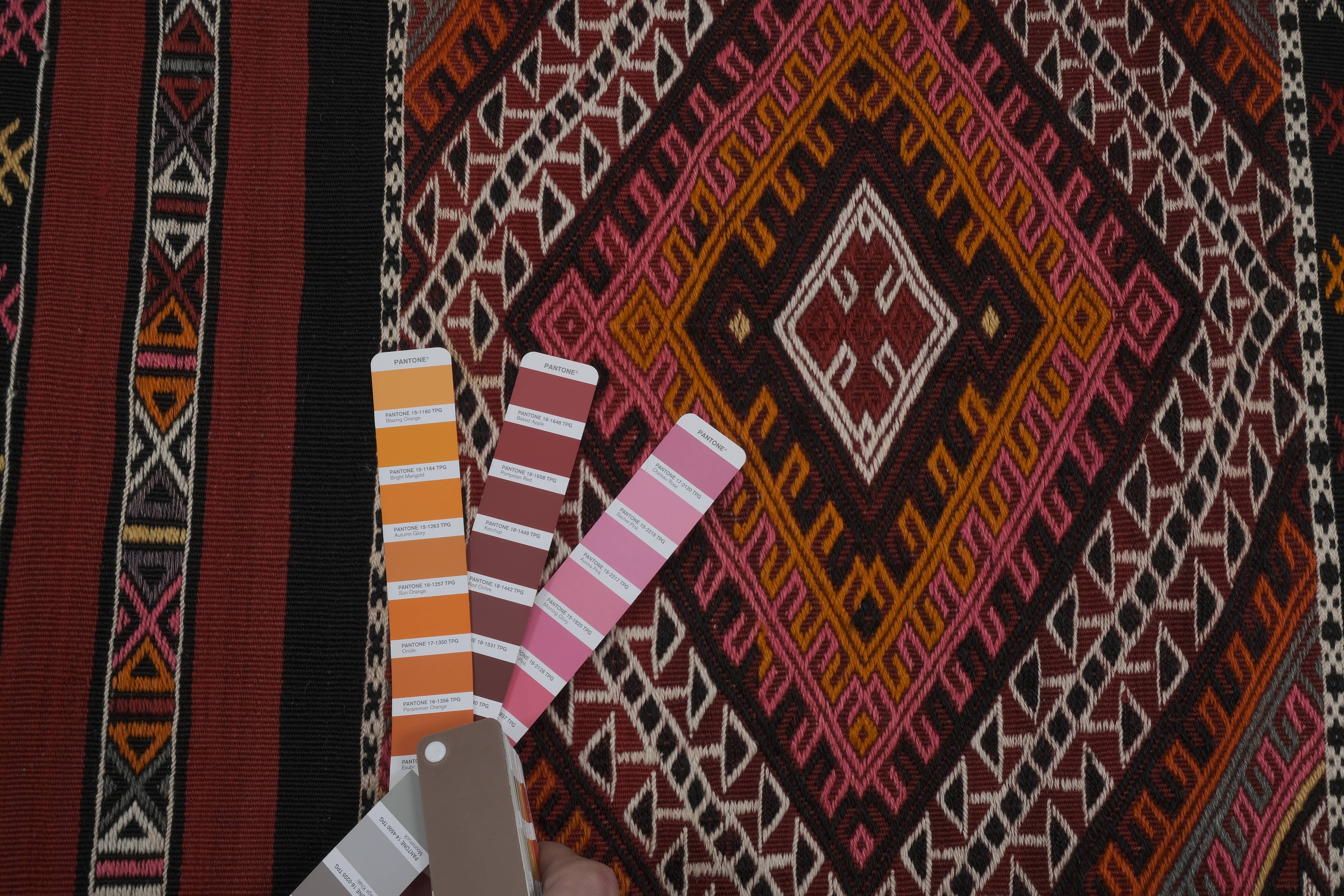 Vintage Turkish Kilim Runner 4'8'' x 14'7''
