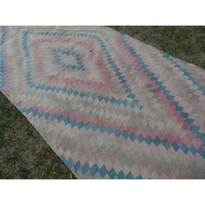 Vintage Turkish Kilim Runner 4'9'' x 11'1''