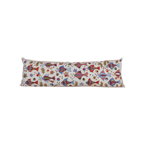 Fish Suzani Bedding Pillow Cover | 18'' x 55''
