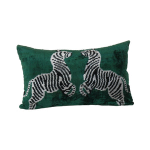 Silk Ikat Velvet Pillow Cover | 16'' x 24''