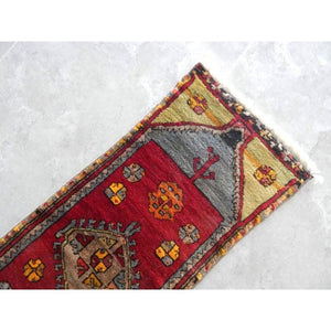 Vintage Oushak Rug 18'' x 43''