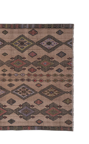 Vintage Turkish Kilim Rug 4'10'' x 9'9''