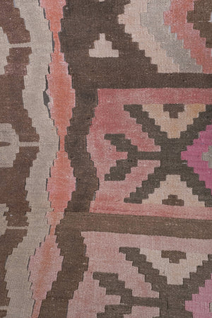 Vintage Turkish Kilim Runner 2'5'' x 20'8''