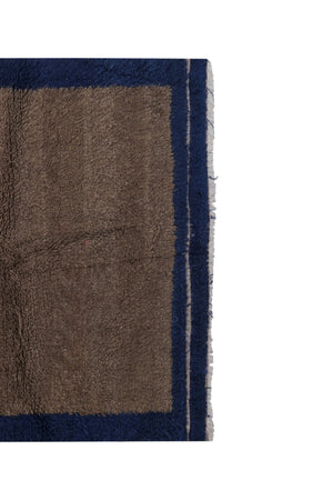 Vintage Turkish Shaggy Rug 4'2'' x 5'2''