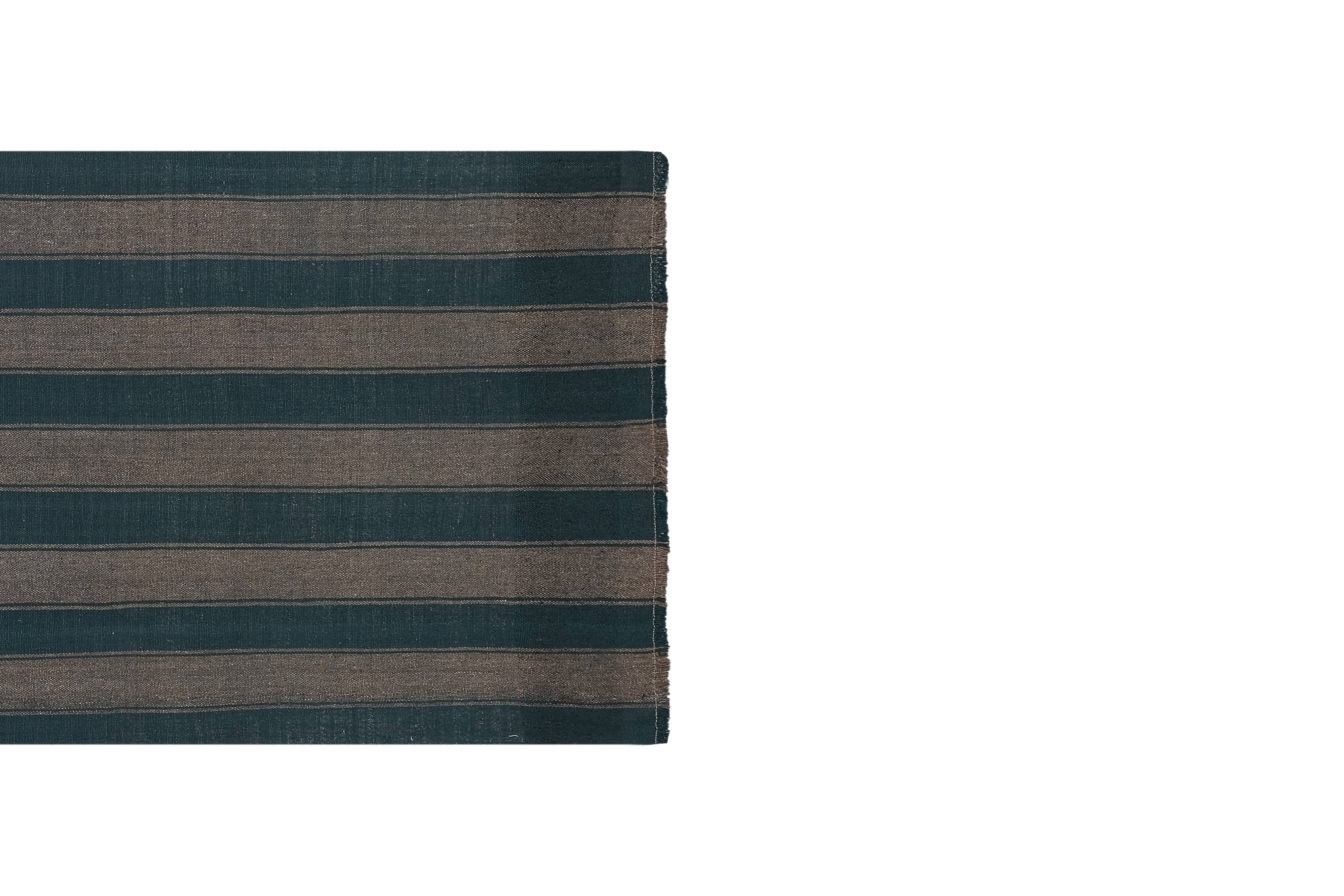 Vintage Turkish Kilim Rug 3'4'' x 8'11''