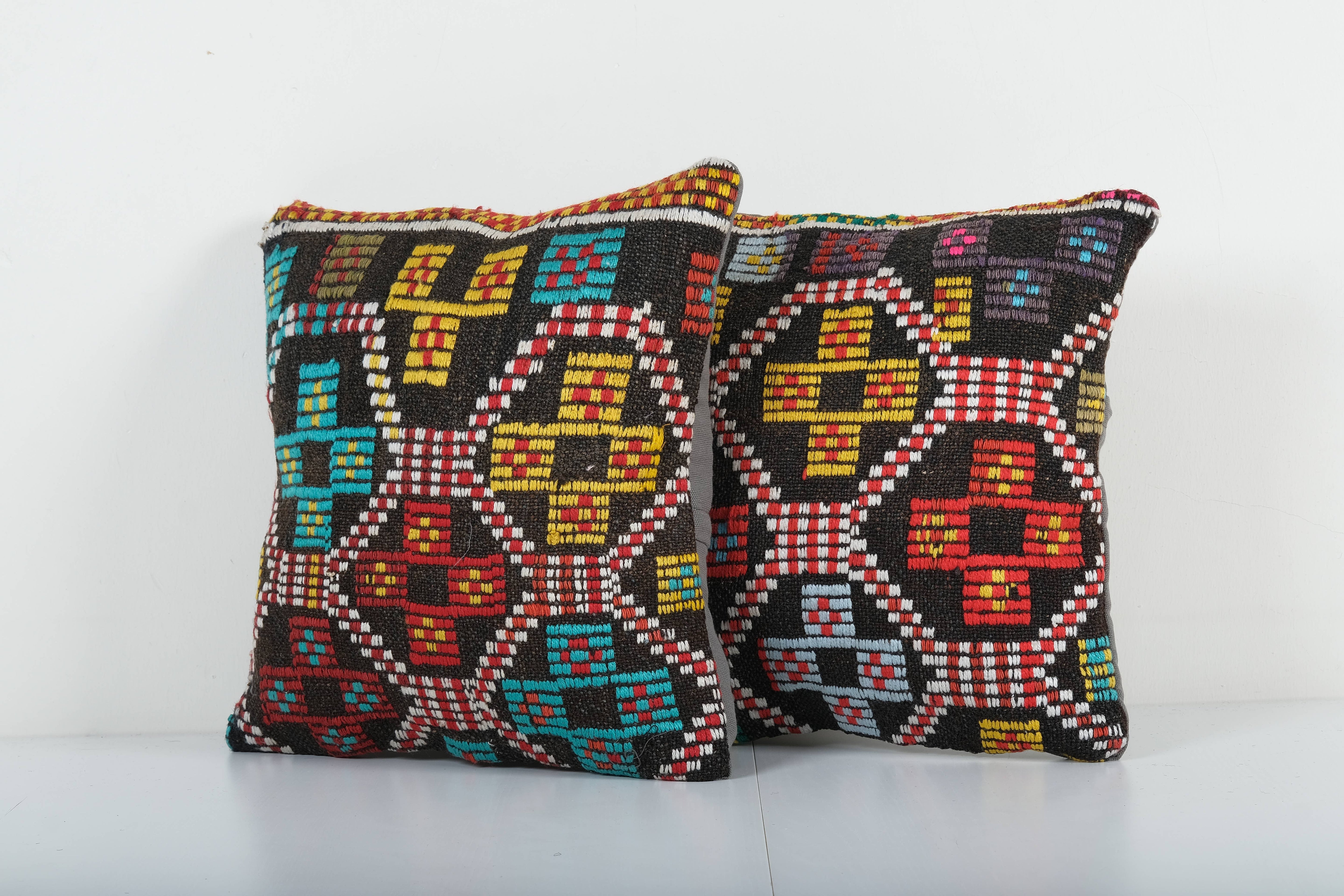 Kilim Pillow Cover Set of 2 | 16'' x 16''