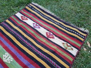 Vintage Turkish Kilim Runner 2'1'' x 20'11''